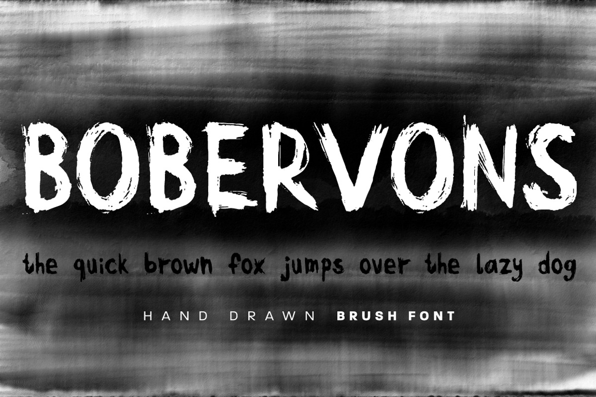 Bobervons hand drawn font