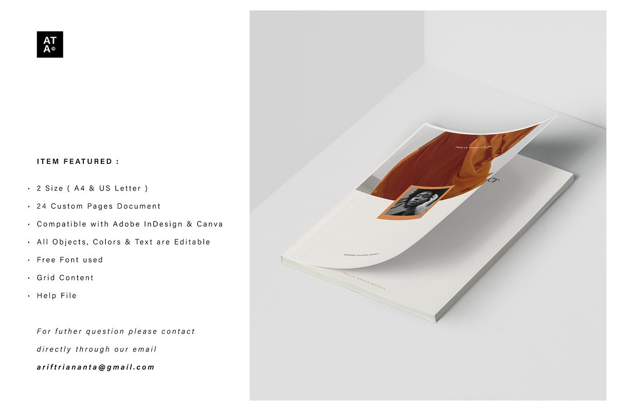 TWELVE Brand Book Guidelines, a Magazine Template by Arif Tri Ananta (Photo 13 of 14)