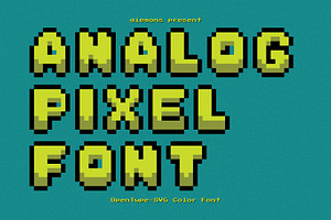 Analog Pixel - SVG Font