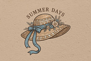 Summer days illustration, an Object Illustration by Vectorlina (Thumbnail 1 of 4)