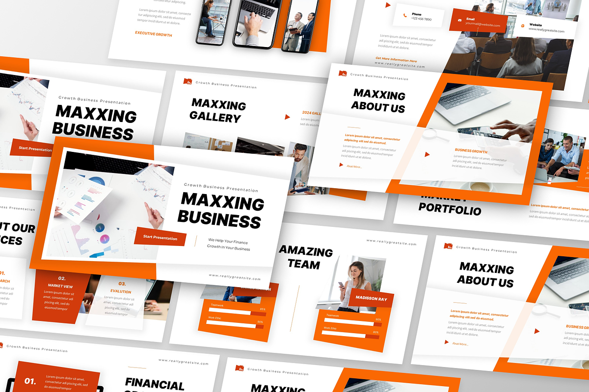 Maxxing - Growth Google Slide, a Presentation Template by GraphauseProject (Photo 5 of 6)