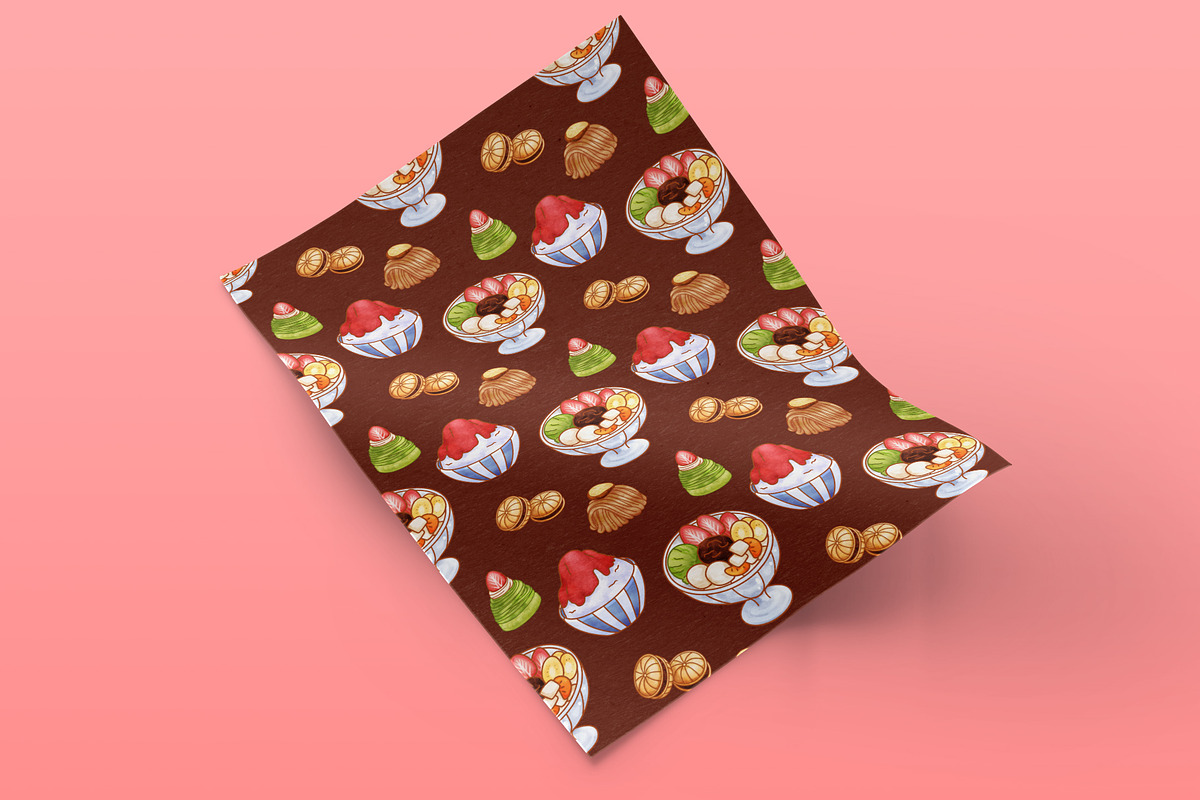 Japanese Desserts Sweet Treats, a Food Illustration by CreativeValuation (Photo 10 of 12)