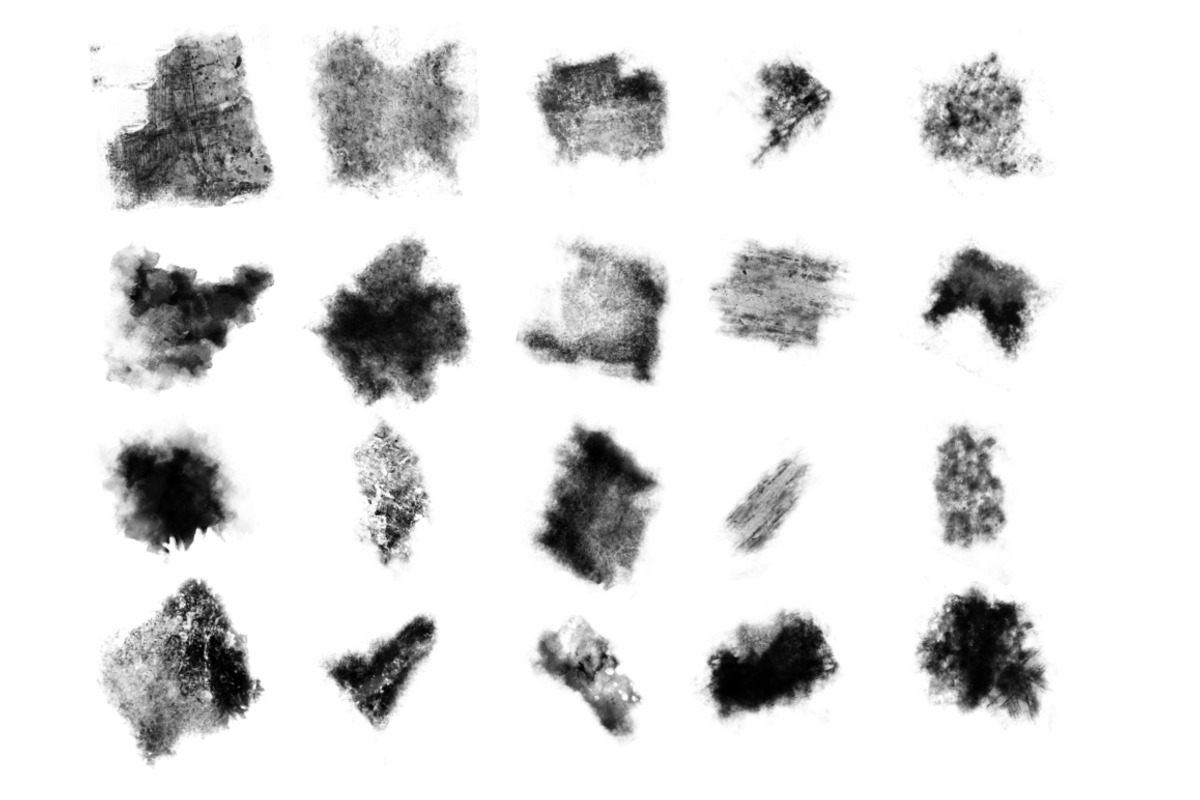 20 High Resolution Grunge Brushes preview 2