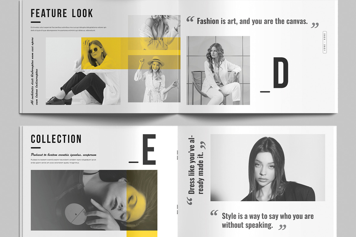 Fashion Lookbook Landscape Template preview 5