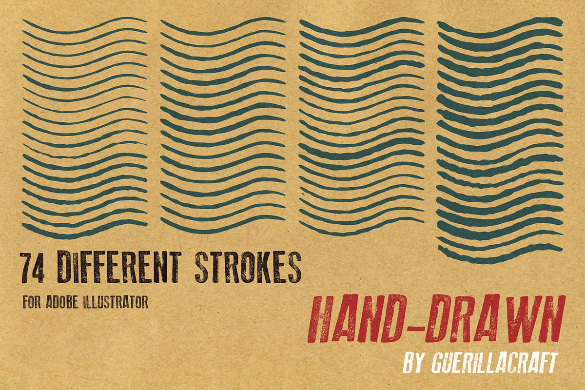 Shaky inks - brushes for Illustrator, a Brush Add-On by Guerillacraft (Photo 5 of 5)