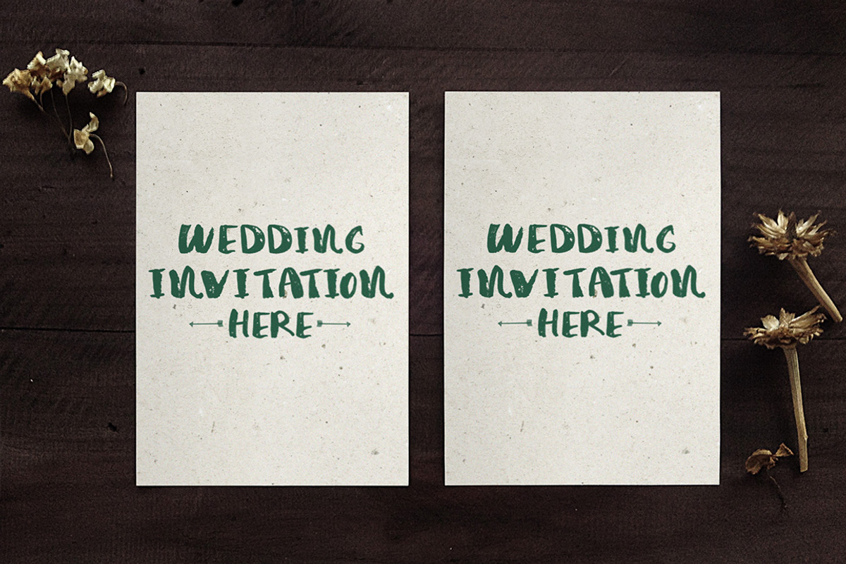 Simple Wedding Invitation Mockups, a Mockup by BlueRobinDesignShop (Photo 5 of 5)