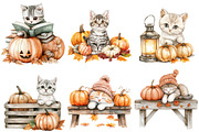 Cute Autumn Kitten Sublimation, an Illustration by CitraGraphics (Thumbnail 4 of 6)