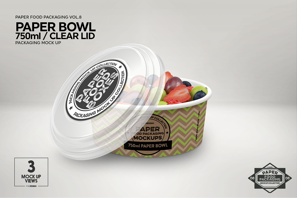 VOL.8 Food Box Packaging Mockups, a Cups & Container Mockup by INCDesign (Photo 2 of 27)