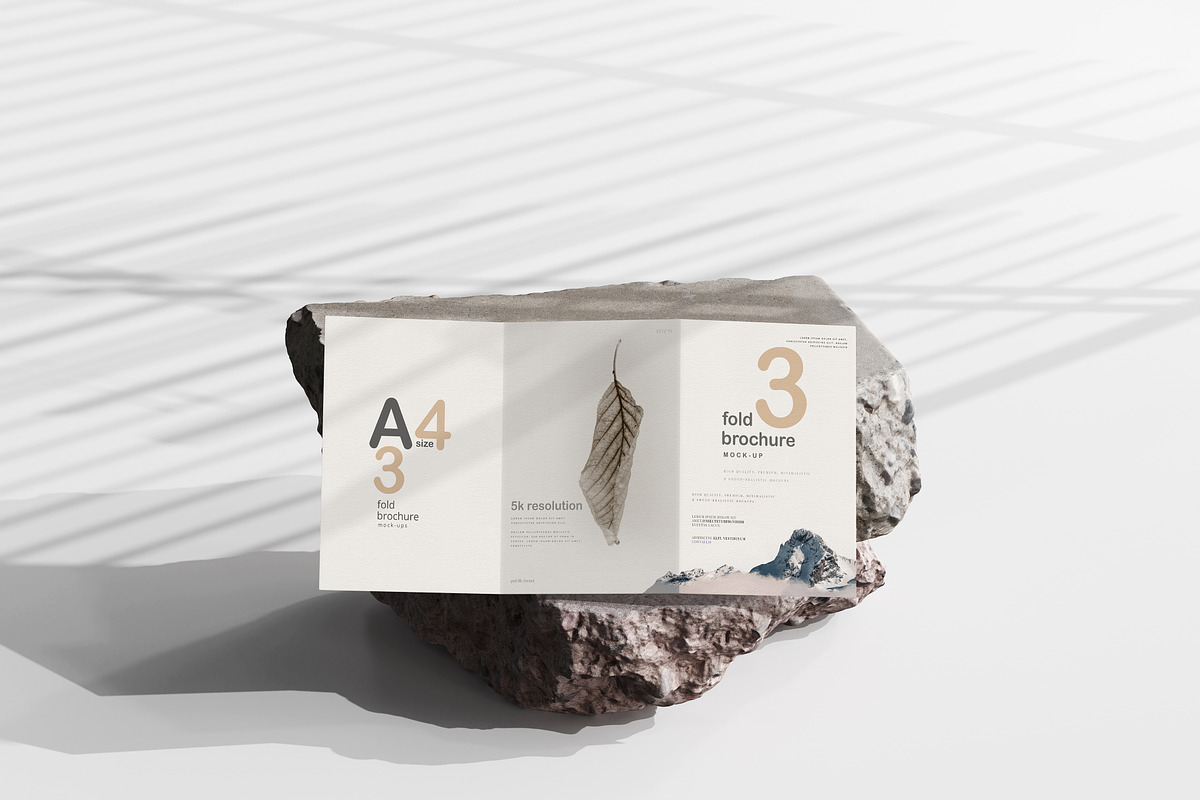 A4 Size Tri-Fold Brochure Mockup, a Print Template by pmvch (Photo 9 of 20)