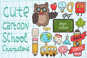 Back to School. Cute characters.