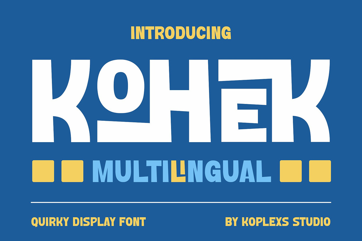 KOHEK - Quirky Display Font, a Handwritten Font by Koplexs Studio (Photo 1 of 10)