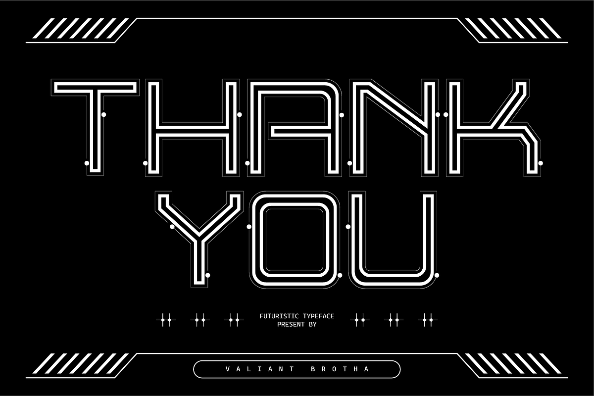 VB Nextron - Futuristic Display Font, a Sans Serif Font by VALIANTBROTHA (Photo 10 of 10)