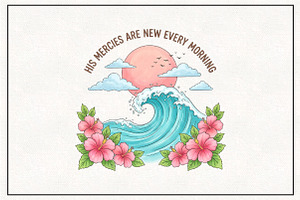 Christian Cute Summer Sublimation, a Work Illustration by CraftArtStudio