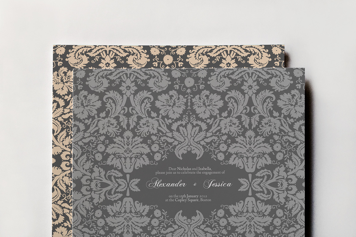 24 Vintage Wedding Invitations, an Invitation Template by Yuriy Kondratkov (Photo 3 of 5)