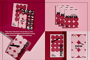Poster Mockup Set Flat Lay Editorial, an Advertising Mockup by Mego-studio (Thumbnail 5 of 7)