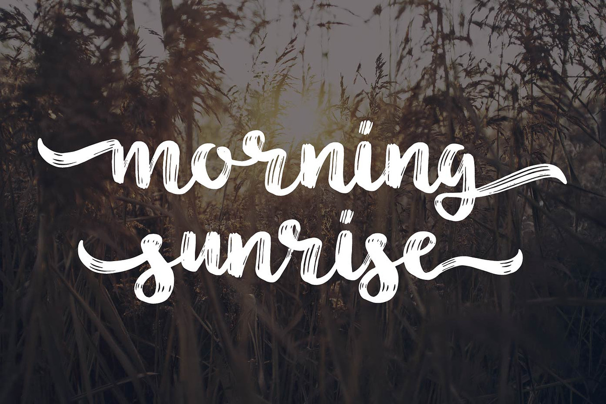 Noyram - Brush Script Fonts, a Script Font by Patria Ari (P4tcreativa) (Photo 4 of 9)