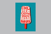 Ice cream summer vector posters., a Food Illustration by PoPaShop (Thumbnail 6 of 7)