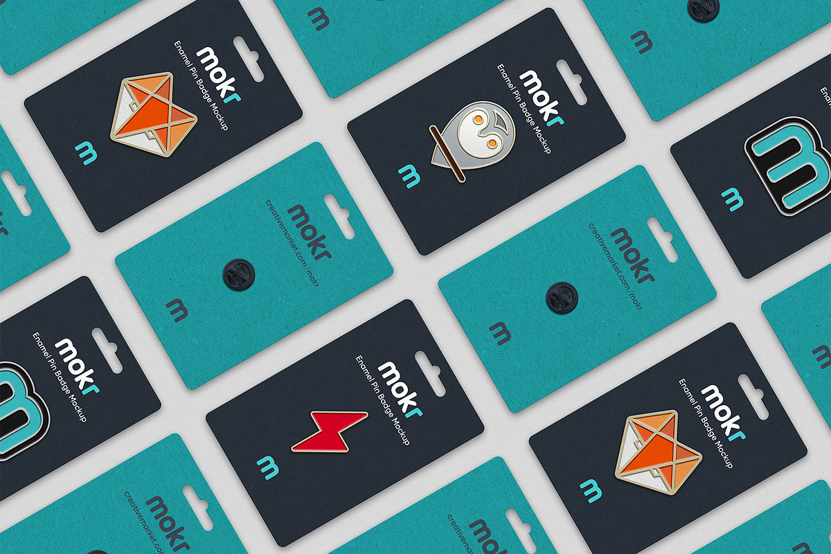 Enamel Pin Badge Mockup, a Product Mockup by Mokr (Photo 3 of 9)
