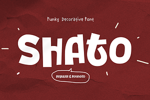 Shato - Funky Decorative Font