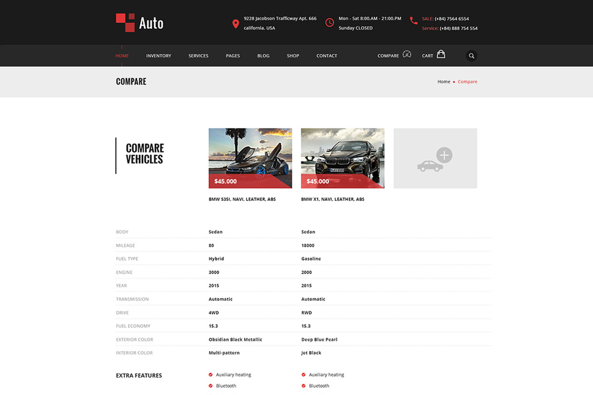 Auto - Modern car rental service PSD, a Websites & App Template by Knighthemes (Photo 8 of 11)