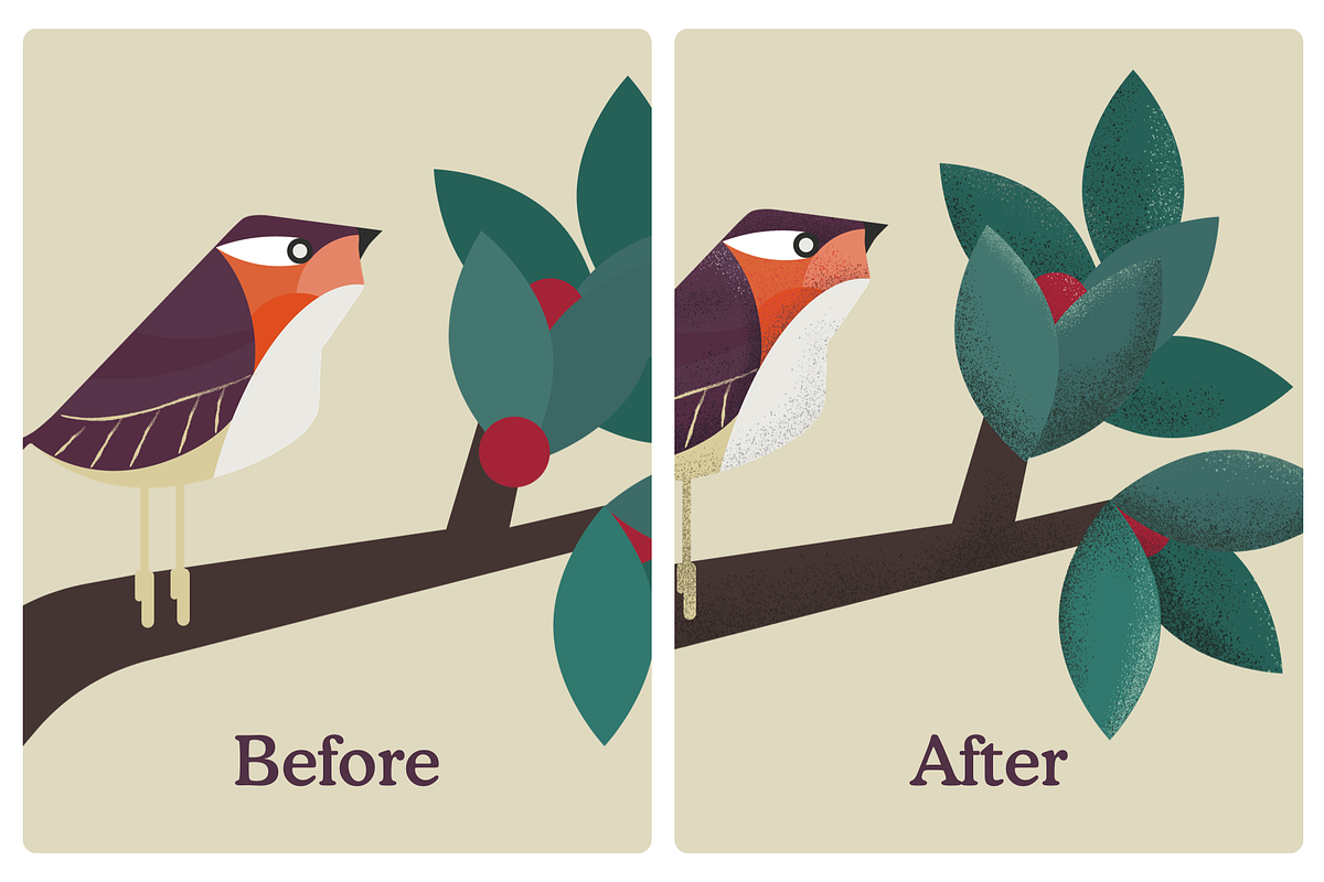 Ophelia Grain Vector Brushes, a Brush Add-On by Craftrick (Photo 6 of 7)