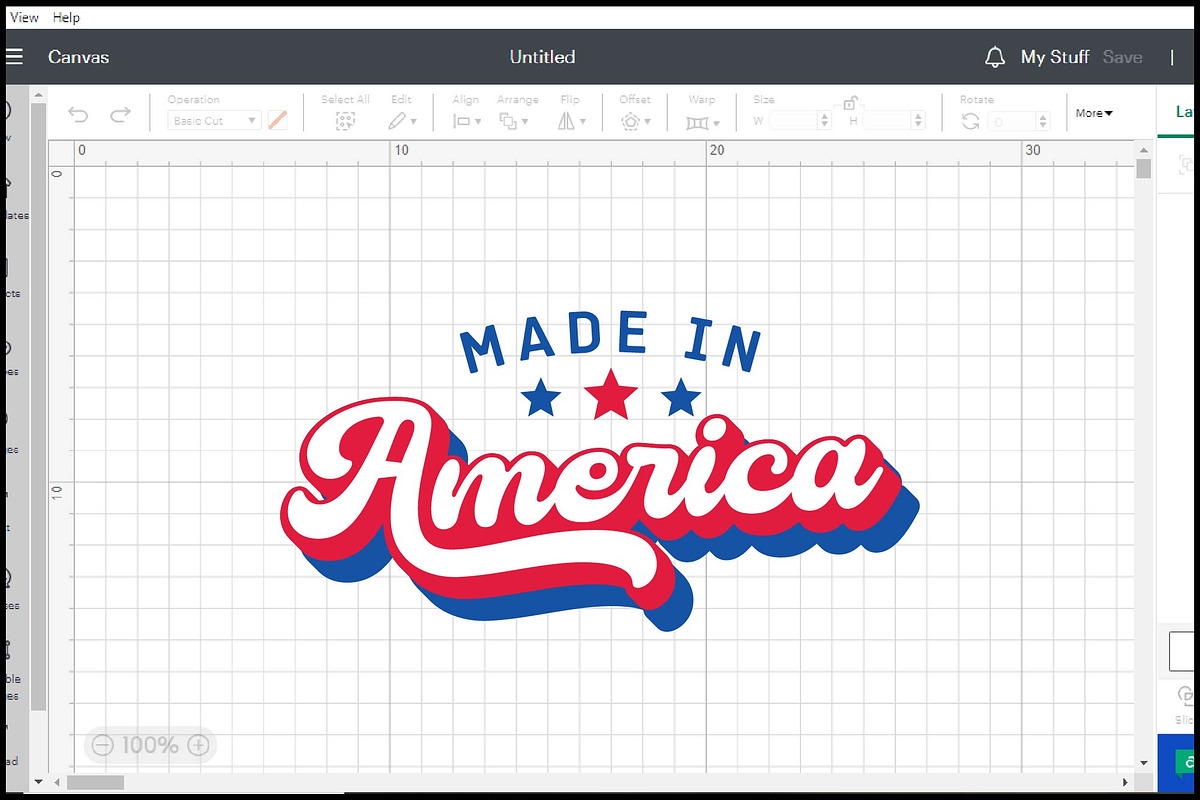 Made In America SVG-Patriotic Retro, an Object Graphic by BeeCraftR (Photo 3 of 5)