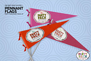 Celebration Pennant Flags Mockup, a Product Mockup by INCDesign (Thumbnail 2 of 7)