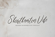 Restoration, a Script Font by pineungtype (Thumbnail 1 of 3)