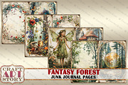 Fantasy Forest Junk Journal Pages, an Object Illustration by CraftArtStory (Thumbnail 2 of 5)