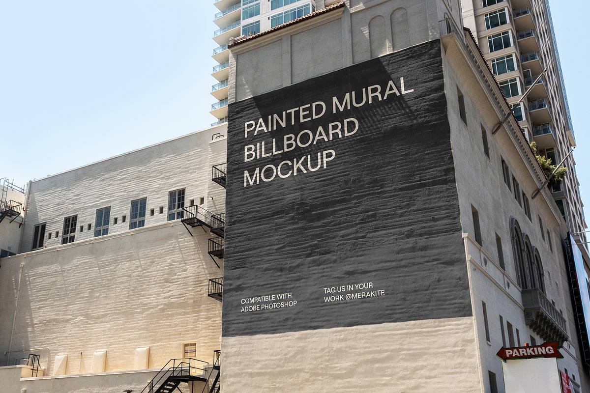 Urban Painted Mural Billboard Mockup, a Mockup by Area Mockups (Photo 1 of 4)