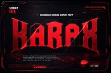 Harax – Esports Display Typeface