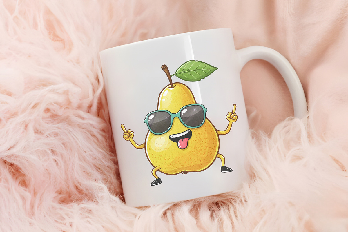 Funny Fruit Clipart Bundle, an Illustration by RobertsArt (Photo 4 of 7)