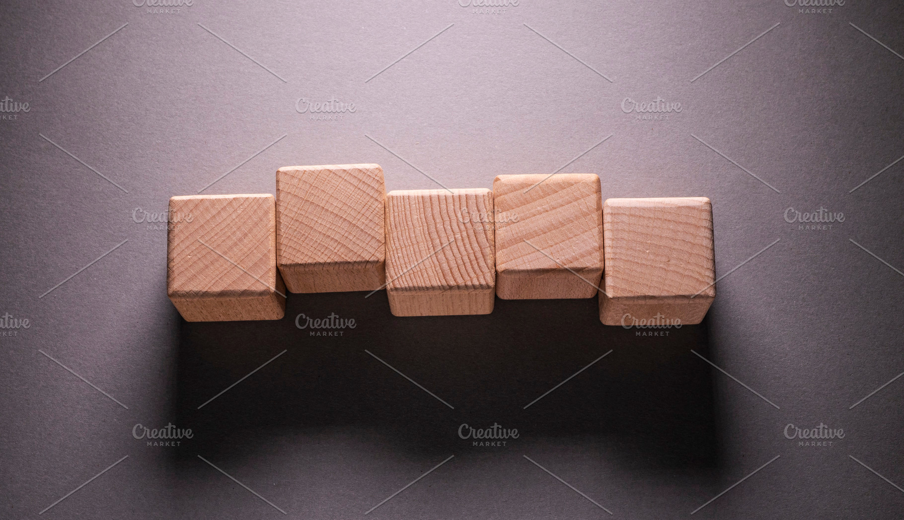 Wooden Geometric Shapes Cubes, an Industrial Photo by graphic7