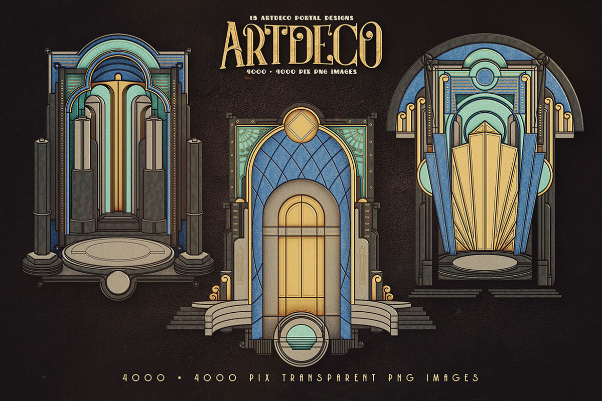 SALE Art Deco Toolkit, a Background Graphic by Cruzine (Photo 6 of 111)