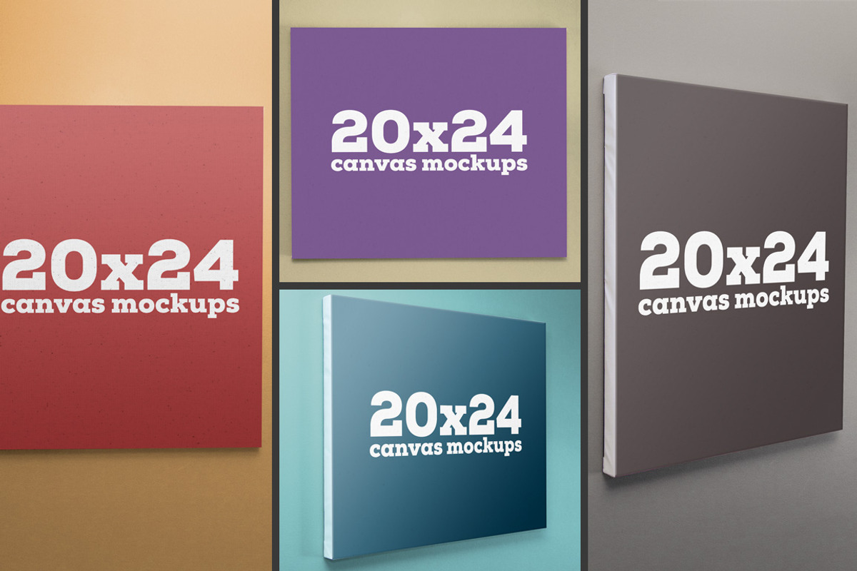 Canvas Mockup Bundle, a Print Template by Saunter Studios (Photo 4 of 5)