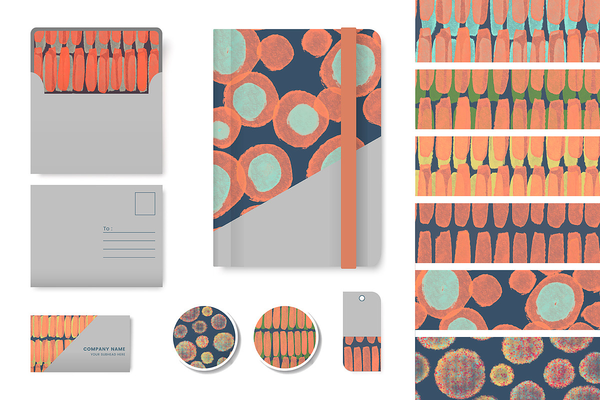 Decorative drops - 34 patterns, a Pattern Graphic by FER by Ekaterina Kazakova (Photo 6 of 6)