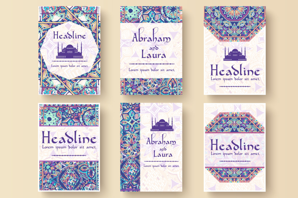 Decorative ornamental cards set, a Brochure Template by LineTale (Photo 2 of 2)