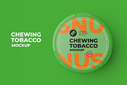 Chewing Tobacco Can Mockup. Top view, a Packaging Mockup by easymock 2 (Thumbnail 1 of 10)