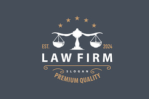 Lawyer Logo, Law Court Simple Design, a Branding & Logo Template by Maylianaw28