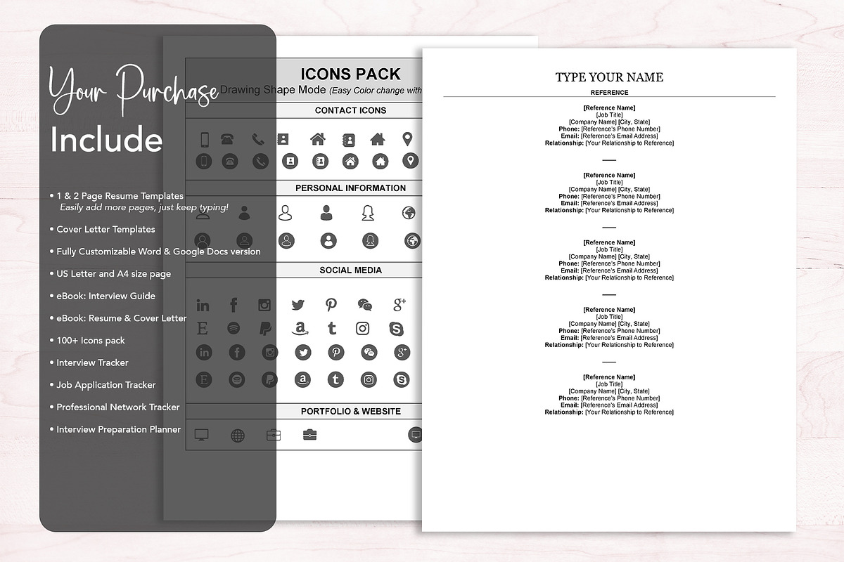 ATS resume template | MS Word, docs preview 8