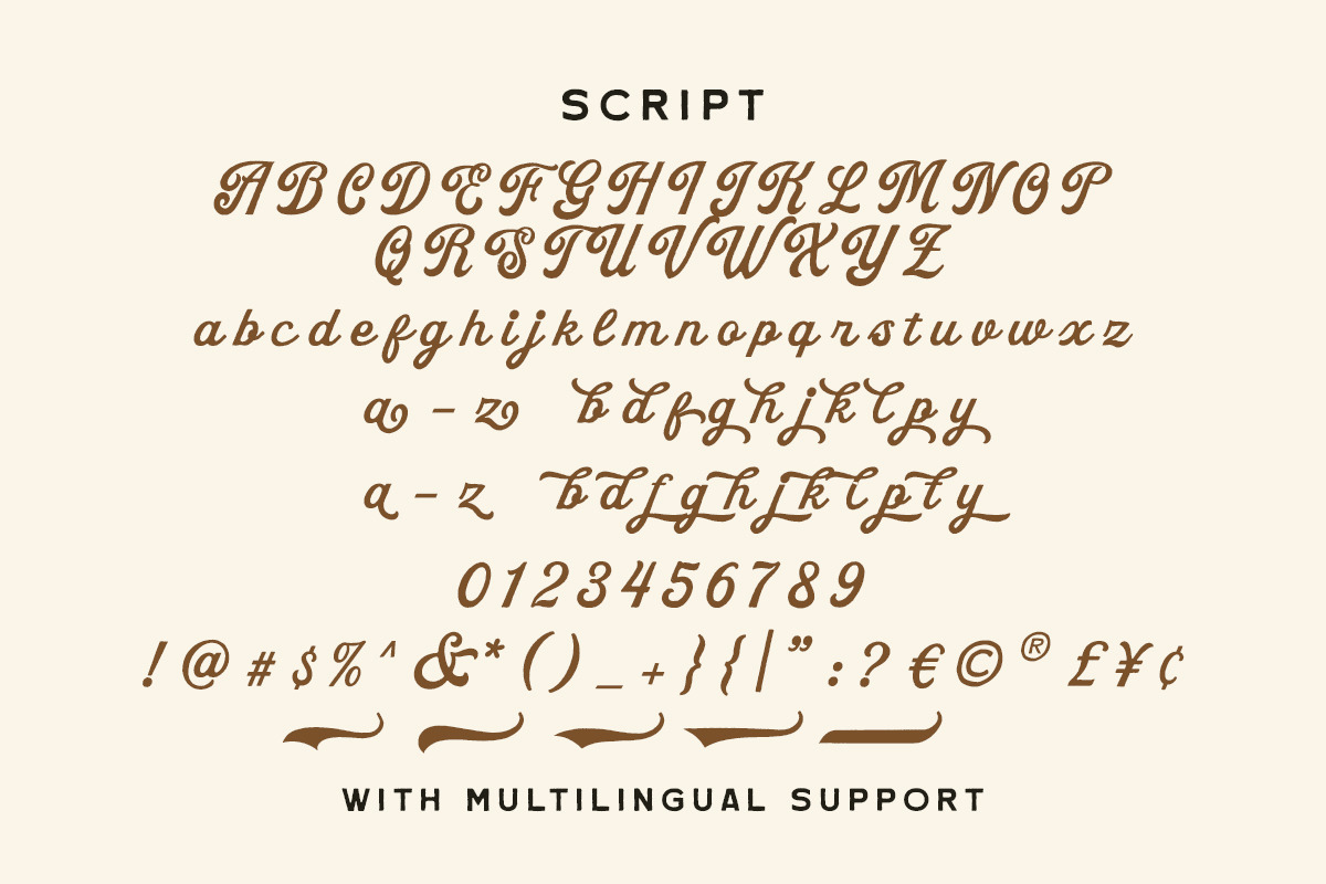 Goldray Club Retro Font Duo, a Script Font by Letterhend Studio (Photo 8 of 9)