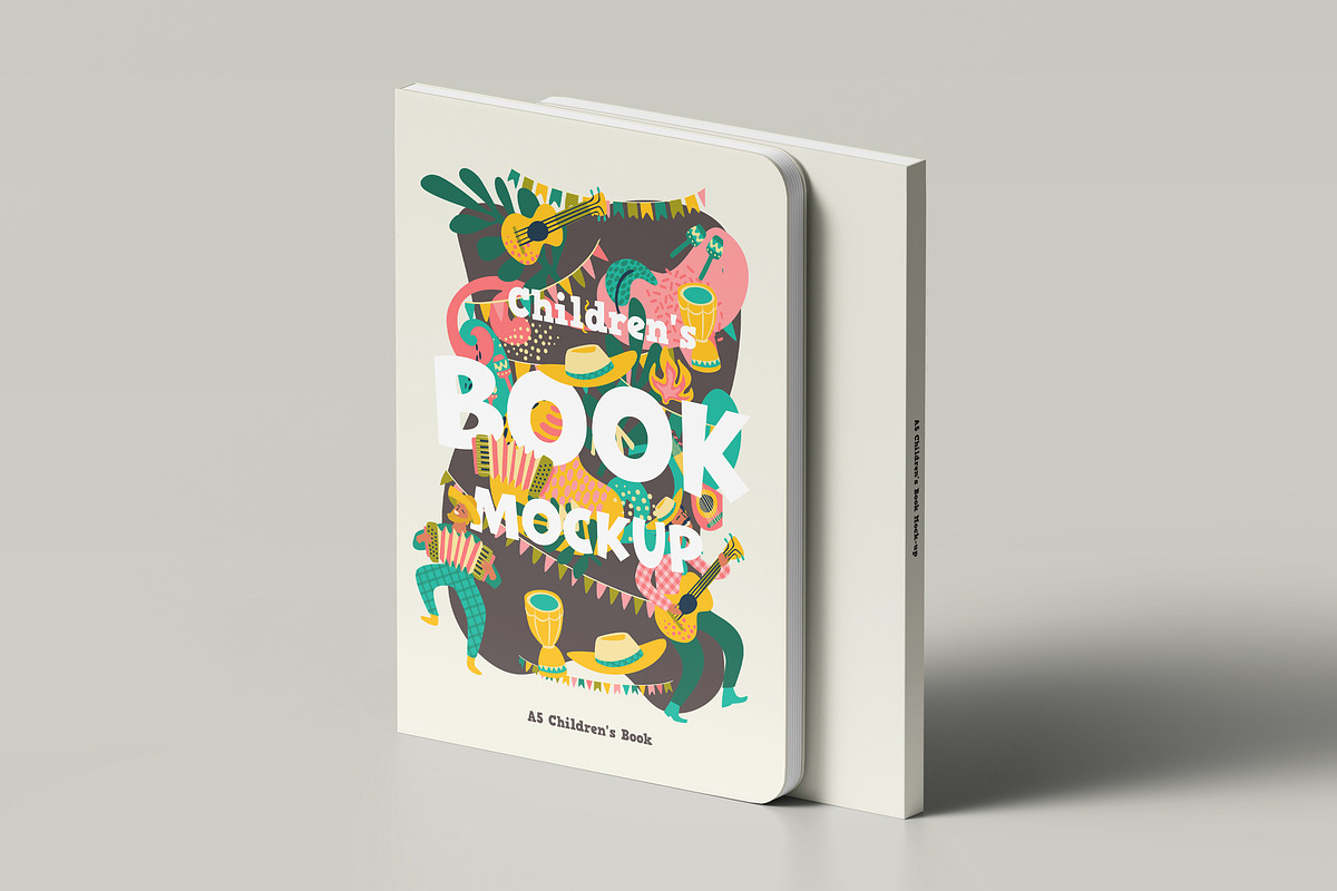 A5 Childrens Book Mock-up, a Books & Magazine Mockup by Yogurt86 (Photo 7 of 10)