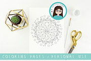 Unicorn mandala, a Pattern Graphic by Cute Little Workshop (Thumbnail 3 of 3)