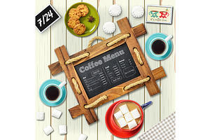 Coffee Menu Mockups Scene Creator