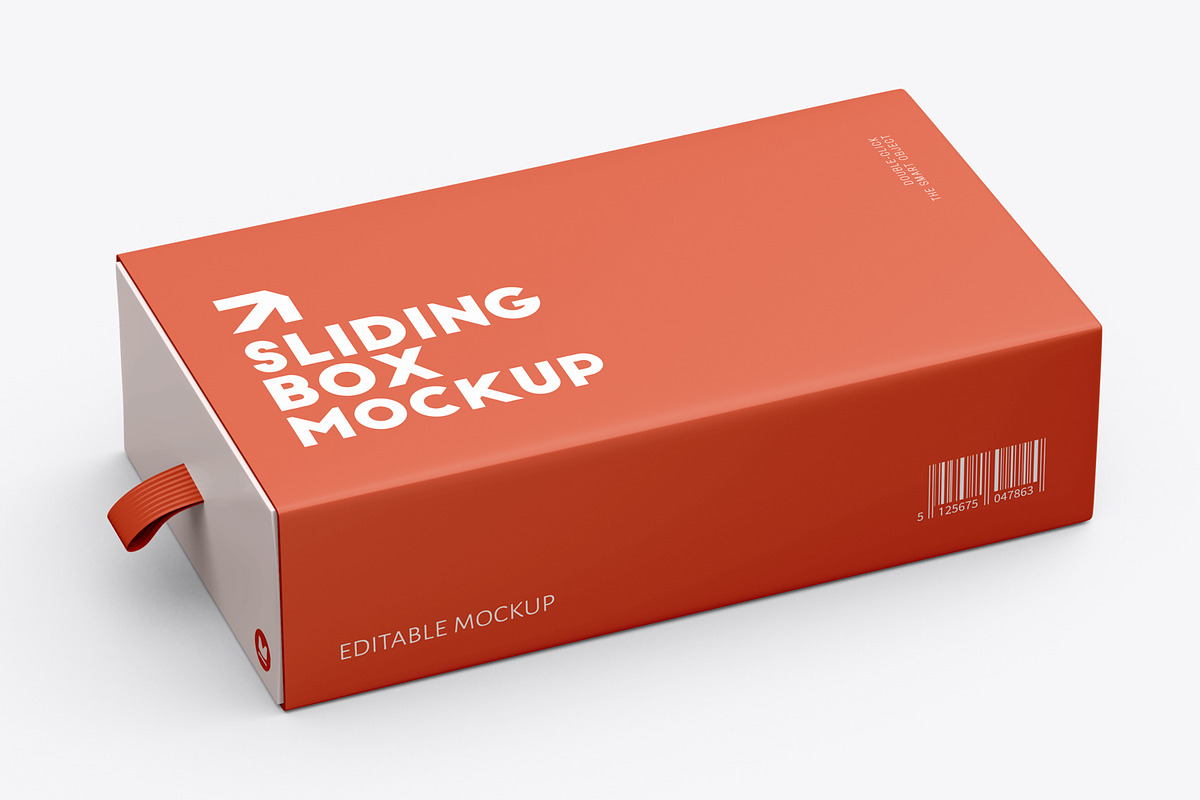 Sliding Gift Box Mockup PSD, a Packaging Mockup by Ram Studio LLC (Photo 10 of 15)