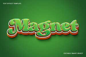Magnet Text Effect, a Layer Style Add-On by dokudokunomi