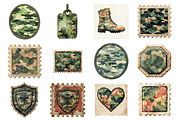 Camo Patches Sublimation PNG Bundle, an Illustration by SinaCreation (Thumbnail 2 of 7)