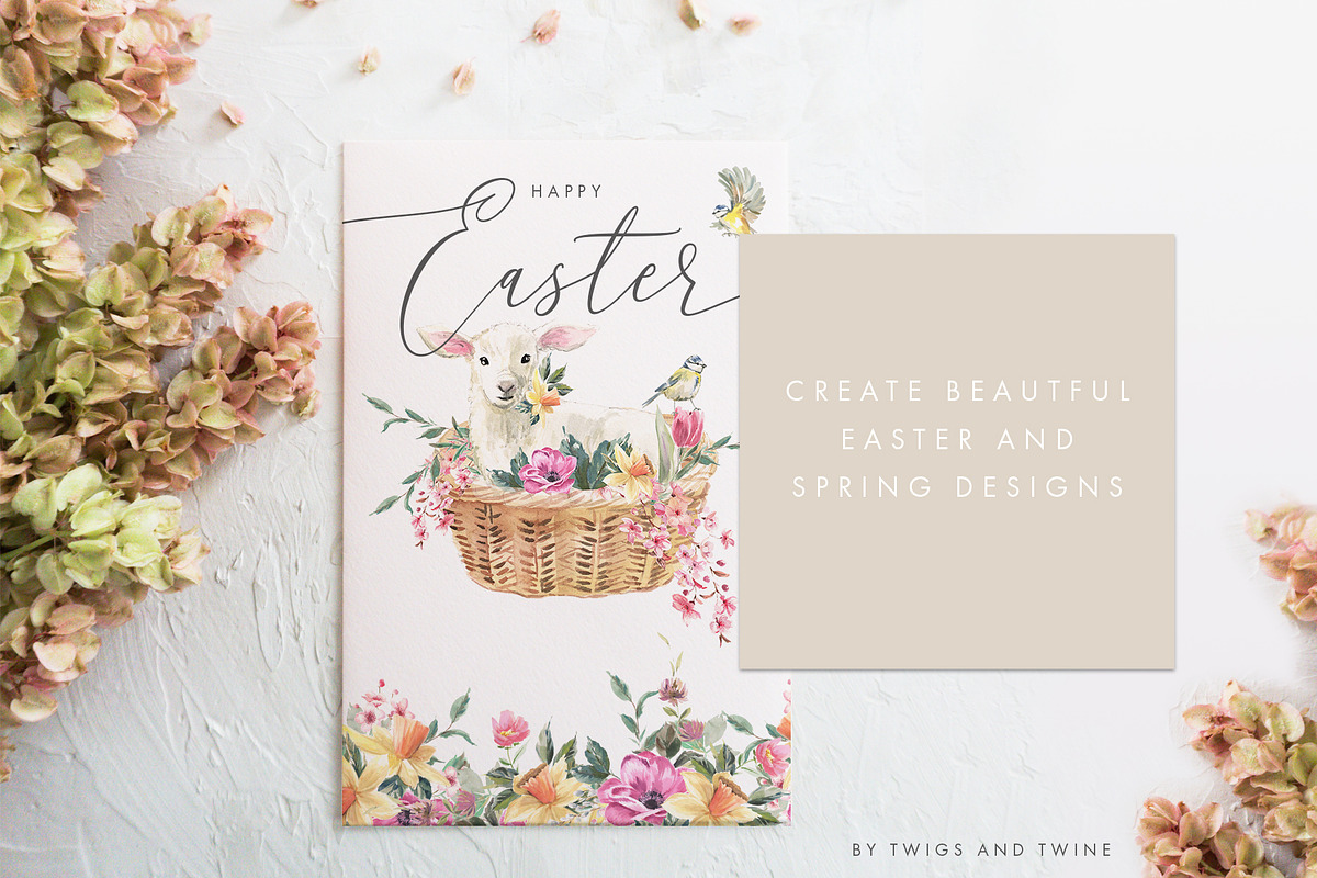 Easter Flower Clipart, a Decorative Illustration by Twigs and Twine (Photo 3 of 9)