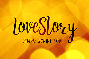 LoveStory - Gentle Script Font