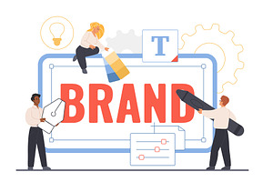 Brand recognition reputation, a Person Illustration by Lemberg Vector